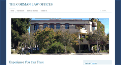 Desktop Screenshot of cormanlaw.net